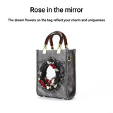 Rose in the Mirror - crossbody women bag