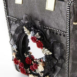 Rose in the Mirror - crossbody women bag