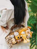 Animal Party- Fashion Versatile  Cartoon  Shoulder Women's Bag