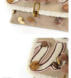 Archie's Pine Nut Hollow-Versatile Small Niche Plush Cartoon Slouchy Bag