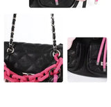 Black& Pink -shoulder cartoon ladies bag