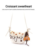 Crossant Sweetheart - Trendy Cute Cartoon Shoulder Crossbody Bag