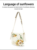 Language of Sunflowers- Trendy versatile crossbody bag