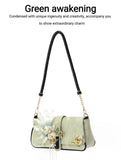 Green Awakening -Personalized, Niche Printed Slanted Underarm Bag